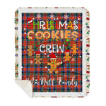 Personalized Gift Tartan Plaid Blanket Clan MacDuff Ancient With Christmas Cookie Baking Crew Christmas Gift Sherpa Blanket, tartan sherpa blanket,buffalo plaid sherpa blanket,christmas sherpa blanket,Christmas Throw Blanket,green plaid sherpa blanket,green sherpa blanket
