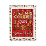 Personalized Gift Tartan Plaid Blanket Clan MacDonell With Christmas Cookie Baking Crew Christmas Gift Blanket, Plaid Blanket, Christmas Fleece Blanket, Christmas Blanket, Tartan Blanket, Scottish Blanket, Scotland Blanket, Family Name Blanket, Custom Blanket, Personalized Blanket
