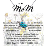 To My Mom Necklace Greatest Mom Mother's Day Gift Sea Turtle Necklace