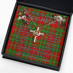 To My Beautiful Soulmate Necklace In Your Eyes I Have Found My Home Clan Burnett Ancient Tartan Cross Dancing Necklace