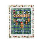 Personalized Gift Tartan Plaid Blanket Clan Learmonth With Christmas Cookie Baking Crew Christmas Gift Blanket, Plaid Blanket, Christmas Fleece Blanket, Christmas Blanket, Tartan Blanket, Scottish Blanket, Scotland Blanket, Family Name Blanket, Custom Blanket, Personalized Blanket