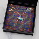 Sea Turtle Necklace To My Beautiful Soulmate Necklace In Your Eyes I Have Found My Home Clan Chisholm Hunting Modern Tartan Blue Turtle Necklace
