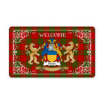 Doormat - Tartan Door Mat The Family Dewar Welcome Mat, Plaid Doormat Scottish