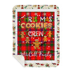 Personalized Gift Tartan Plaid Blanket Clan MacColl With Christmas Cookie Baking Crew Christmas Gift Sherpa Blanket, tartan sherpa blanket,buffalo plaid sherpa blanket,christmas sherpa blanket,Christmas Throw Blanket,green plaid sherpa blanket,green sherpa blanket