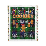 Personalized Gift Tartan Plaid Blanket Clan Stewart Modern With Christmas Cookie Baking Crew Christmas Gift Blanket, Plaid Blanket, Christmas Fleece Blanket, Christmas Blanket, Tartan Blanket, Scottish Blanket, Scotland Blanket, Family Name Blanket, Custom Blanket, Personalized Blanket