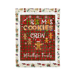 Personalized Gift Tartan Plaid Blanket Clan MacAlister of Glenbarr With Christmas Cookie Baking Crew Christmas Gift Blanket, Plaid Blanket, Christmas Fleece Blanket, Christmas Blanket, Tartan Blanket, Scottish Blanket, Scotland Blanket, Family Name Blanket, Custom Blanket, Personalized Blanket