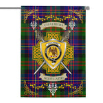 House Flag - Chalmers Irish Shield Celtic Cross Tartan Garden Flag St Patrick's Day Garden Flag