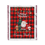 Personalized Gift Tartan Plaid Blanket Clan Ramsay With Funny Santa Snowman Reindeer Merry Christmas Fleece Blanket, Home Living Room, Plaid Blanket, Tartan Blanket, Scottish Blanket, Buffalo fleece blanket, Christmas Blanket
