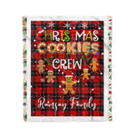 Personalized Gift Tartan Plaid Blanket Clan Ramsay Red With Christmas Cookie Baking Crew Christmas Gift Blanket, Plaid Blanket, Christmas Fleece Blanket, Christmas Blanket, Tartan Blanket, Scottish Blanket, Scotland Blanket, Family Name Blanket, Custom Blanket, Personalized Blanket
