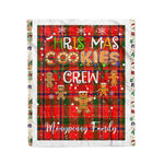 Fleece Blanket - Personalized Gift Tartan Plaid Blanket Clan Monypenny With Christmas Cookie Baking Crew Christmas Gift Fleece Blanket