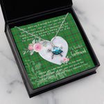 Sea Turtle Necklace Gift for My Beautiful Girlfriend Valentines Necklace Clan Don Tartan Blue Turtle Necklace