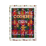 Personalized Gift Tartan Plaid Blanket Clan Roxburgh With Christmas Cookie Baking Crew Christmas Gift Blanket, Plaid Blanket, Christmas Fleece Blanket, Christmas Blanket, Tartan Blanket, Scottish Blanket, Scotland Blanket, Family Name Blanket, Custom Blanket, Personalized Blanket