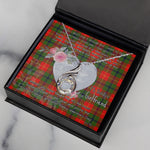 Rising Phoenix Necklace - Valentine Necklace Clan Turnbull Tartan Gift for Girlfriend, Gift for My Wife Rising Phoenix Necklace