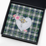 Gift For My Beautiful Girlfriend Necklace Valentine Necklace Clan Gordon Dress Ancient Tartan Cross Dancing Necklace Scottish Tartan Jewelry