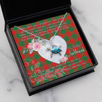 Sea Turtle Necklace Gift for My Beautiful Girlfriend Valentines Necklace Clan Moncrieffe Tartan Blue Turtle Necklace