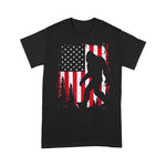 Scotstee Shop - Bigfoot 4th of July American USA Flag Patriotic Kids 4th Of July Shirt bigfoot gifts
