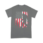 Scotstee Shop - Bigfoot 4th of July American USA Flag Patriotic Kids 4th Of July Shirt bigfoot gifts