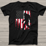 Scotstee Shop - Bigfoot 4th of July American USA Flag Patriotic Kids 4th Of July Shirt bigfoot gifts