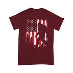 Scotstee Shop - Bigfoot 4th of July American USA Flag Patriotic Kids 4th Of July Shirt bigfoot gifts