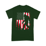 Scotstee Shop - Bigfoot 4th of July American USA Flag Patriotic Kids 4th Of July Shirt bigfoot gifts