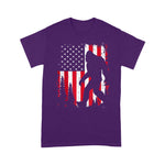 Scotstee Shop - Bigfoot 4th of July American USA Flag Patriotic Kids 4th Of July Shirt bigfoot gifts