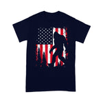 Scotstee Shop - Bigfoot 4th of July American USA Flag Patriotic Kids 4th Of July Shirt bigfoot gifts