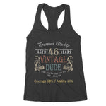 Birthday Gift Vintage 46 Years Age Women's Tank Top - Scotstee Shop