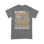 Birthday Gifts Kings Are Born In April Birthday Shirt - Scotstee Shop