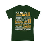 Birthday Gifts Kings Are Born In April Birthday Shirt - Scotstee Shop
