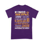 Birthday Gifts Kings Are Born In April Birthday Shirt - Scotstee Shop