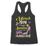 Birthday March 1976 Years Old Birthday Gifts Women's Tank Top - Scotstee Shop