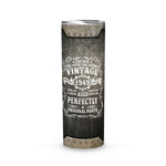 Birthday Tumbler Mens 72 Years Old Gift Vintage 1949 Man Myth Legend 72nd Birthday Gift Birthday Skinny Tumbler - Scotstee Shop