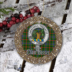Bisset Celtic Circle Plaid Ornament Gift. Christmas Tree Ornament Bisset Clan Tartan Ornament Great Christmas Ornaments Gift - Scotstee Shop