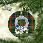 Bisset Scottish Clan Badge Plaid Ornament Gift. Christmas Tree Ornament Bisset Clan Tartan Ornament Great Christmas Ornaments Gift - Scotstee Shop