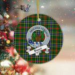 Bisset Scottish Clan Badge Plaid Ornament Gift. Christmas Tree Ornament Bisset Clan Tartan Ornament Great Christmas Ornaments Gift - Scotstee Shop