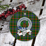 Bisset Scottish Clan Badge Plaid Ornament Gift. Christmas Tree Ornament Bisset Clan Tartan Ornament Great Christmas Ornaments Gift - Scotstee Shop