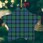 Blackwatch Ancient Tartan Ornament Star Ornament, Christmas Star Decorations, ceramic ornament, Plaid Star Ceramic Ornament, Christmas Ornament Decorations Gift