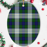 Blackwatch Dress Modern Tartan Oval Ornaments, Christmas Tree Ornament, Plaid Christmas Ornaments, Ceramic Oval Christmas Tree Decoration, Tartan Oval Ornaments, Christmas Tree Ornament, Plaid Christmas Ornaments, Ceramic Oval Christmas Tree Decoration