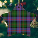 Blair Modern Tartan Ornament Star Ornament, Christmas Star Decorations, ceramic ornament, Plaid Star Ceramic Ornament, Christmas Ornament Decorations Gift