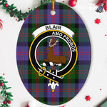 Blair Scottish Clan Plaid Ornament Gift. Christmas Tree Ornament Blair Clan Tartan Ornament,  ceramic ornament, personalized christmas ornaments, christmas tree ornaments, christmas door decorations, Plaid Ornament, Tartan Ceramic Ornament