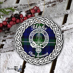 Blake Scottish Clan Tartan Crest Badge Plaid Ornament Gift. Christmas Tree Ornament Cleland Clan Tartan Ornament Great Blake Ornaments Gift