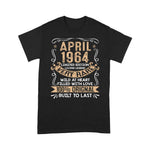 Born In April 1964 Vintage 57th Birthday Gift 57 Years Old Birthday Shirt - Scotstee Shop
