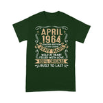 Born In April 1964 Vintage 57th Birthday Gift 57 Years Old Birthday Shirt - Scotstee Shop