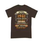 Born In April 1981 Vintage 40th Birthday Men 40 Years Old Birthday Shirt Funny 40th Birthday T Shirts - Scotstee Shop
