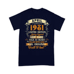Born In April 1981 Vintage 40th Birthday Men 40 Years Old Birthday Shirt Funny 40th Birthday T Shirts - Scotstee Shop
