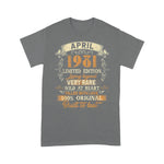 Born In April 1981 Vintage 40th Birthday Men 40 Years Old Birthday Shirt Funny 40th Birthday T Shirts - Scotstee Shop