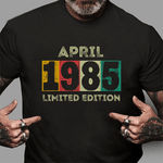 Born In April 1985 Over 36th Birthday Gift Over 36 Years Birthday Shirt - Scotstee Shop