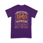 Born In January 1981 Vintage 40th Birthday Gift 40 Years Old Birthday Shirt Funny 40th Birthday T Shirts - Scotstee Shop