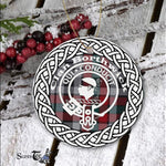 Borthwick Ancient Scottish Clan Tartan Crest Badge Plaid Ornament Gift. Christmas Tree Ornament Borthwick Clan Tartan Ornament,  ceramic ornament, personalized christmas ornaments, christmas tree ornaments, christmas door decorations, Plaid Ornament, Tartan Ceramic Ornament