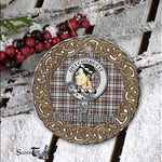 Borthwick Celtic Circle Plaid Ornament Gift. Christmas Tree Ornament Cleland Clan Tartan Ornament Great Borthwick Ornaments Gift - Scotstee Shop